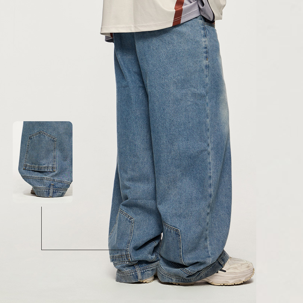 Stitchcraft Denim Wide Jeans